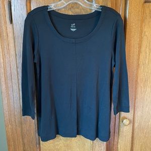 JJill Perfect Pima 3/4 sleeve seamed tee size S